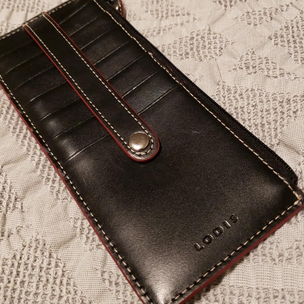 Lodis Audrey Card Case with Zipper Pocket